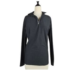Killtec Sortala Melange Half Zip Mock Neck Mid Layer Womens Long Sleeve Black 6